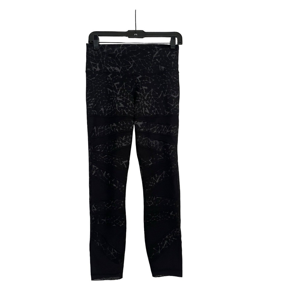 Lululemon High Times Pant Size 8 Mesh Panels Leggings‎ 7/8 Length Geometric New